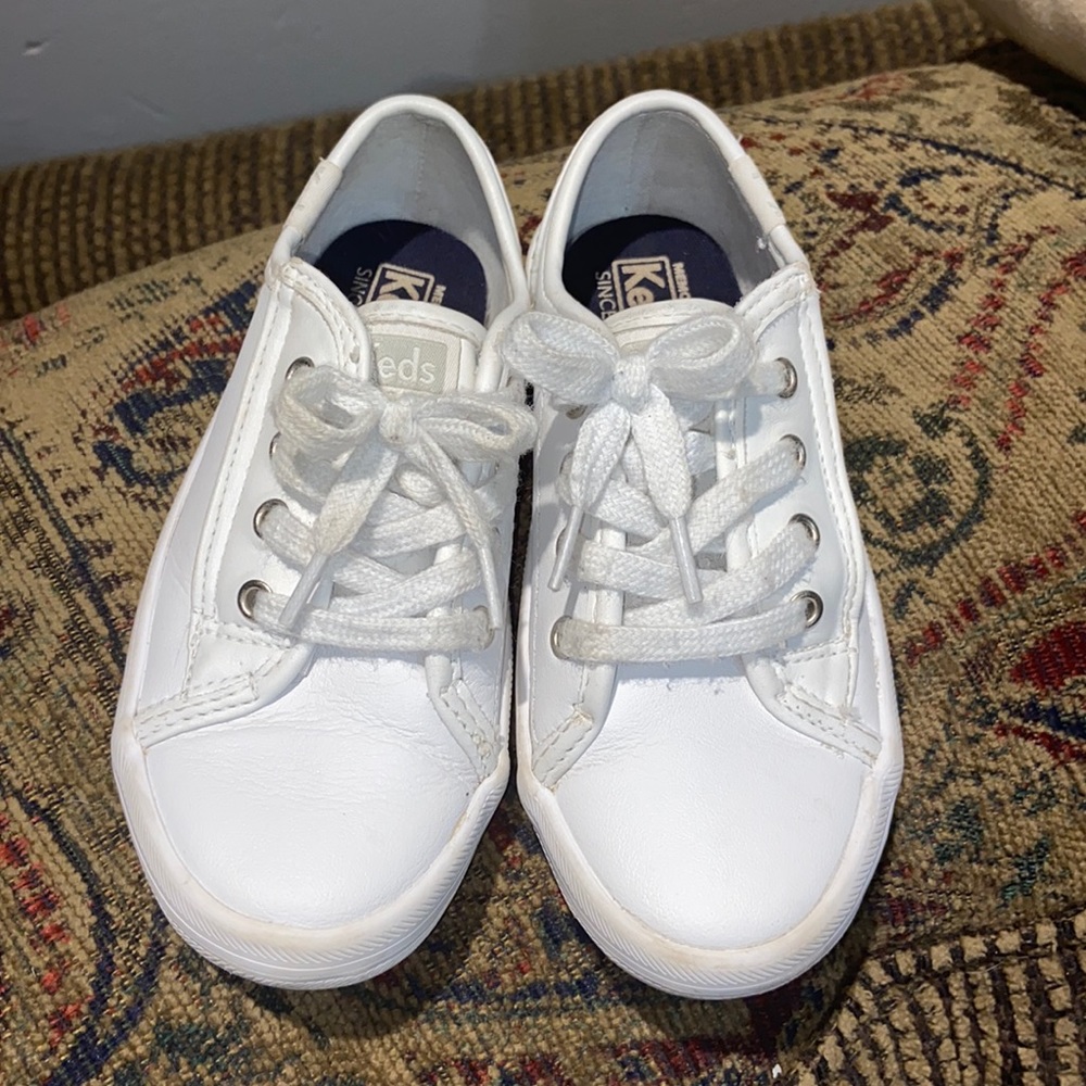 Keds Girls Toddler Size 10 White Leather